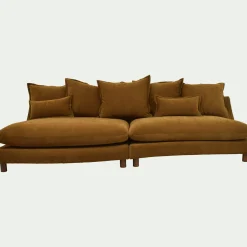 Canapé En Tissu|Canapé 5 Places*alinea Canapé convertible 5 places en tissu nantes - bronze Marron