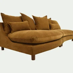 Canapé En Tissu|Canapé 5 Places*alinea Canapé convertible 5 places en tissu nantes - bronze Marron