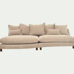 Canapé En Tissu|Canapé 5 Places*alinea Canapé convertible 5 places en tissu nantes - ivoire Beige
