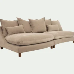 Canapé En Tissu|Canapé 5 Places*alinea Canapé convertible 5 places en tissu nantes - ivoire Beige