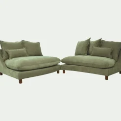 Canapé En Tissu|Canapé 5 Places*alinea Canapé conible 5 places en tissu nantes - eucalyptus Vert