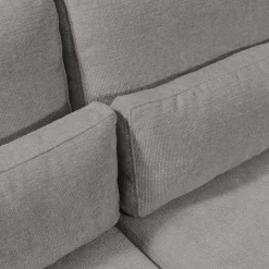 Canapé 4 Places|Canapé Fixe*alinea Canapé d'angle chaise longue droite fixe en tissu Genesis - Gris