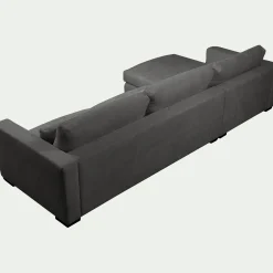 Canapé 4 Places|Canapé Fixe*alinea Canapé d'angle chaise longue gauche fixe en tissu Bloq - anthracite Gris