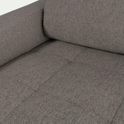 Canapé Convertible|Canapé D'Angle*alinea Canapé d'angle convertible en tissu pop avec accoudoirs 15cm - taupe Gris