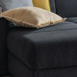 Canapé En Tissu|Canapé Convertible*alinea Canapé d'angle convertible en tissu - calabrun Bleu