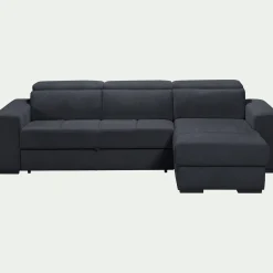 Canapé En Tissu|Canapé Convertible*alinea Canapé d'angle convertible en tissu - calabrun Bleu