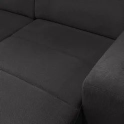 Canapé En Tissu|Canapé 4 Places*alinea Canapé d'angle droit convertible avec coffre en tissu doux - ardoise Gris