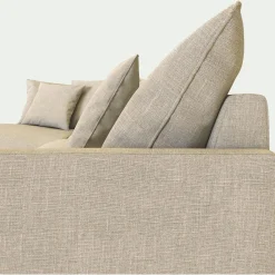 Canapé En Lin|Canapé En Tissu*alinea Canapé d'angle fixe gauche en tissu - alpilles Beige