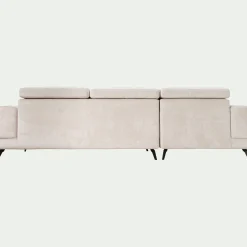 Canapé 4 Places|Canapé D'Angle*alinea Canapé d'angle gauche avance recule en tissu doux - Beige