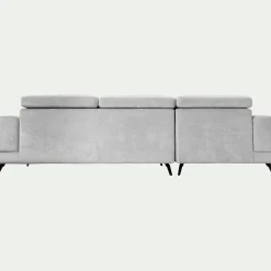 Canapé 4 Places|Canapé D'Angle*alinea Canapé d'angle gauche avance recule en tissu doux - Gris
