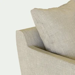 Canapé En Tissu|Canapé 4 Places*alinea Canapé d'angle gauche convertible en tissu mixte - alpilles Beige