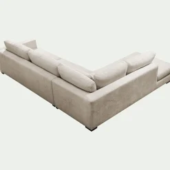 Canapé 5 Places|Canapé Fixe*alinea Canapé d'angle gauche fixe en tissu Genesis - Beige