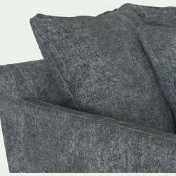 Canapé En Tissu|Canapé 4 Places*alinea Canapé d'angle gauche fixe en tissu genesis - ardoise Gris