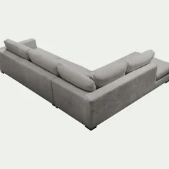 Canapé 5 Places|Canapé Fixe*alinea Canapé d'angle méridienne gauche fixe en tissu Genesis - Gris