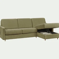 Canapé D'Angle*alinea Canapé d'angle réversible conible en tissu Sogno matelas densité 35kg/m3 - cèdre Vert