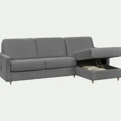 Canapé D'Angle*alinea Canapé d'angle réversible convertible en tissu Sogno matelas densité 35kg/m3 - restanque Gris