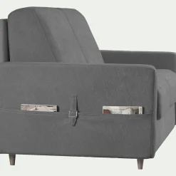 Canapé D'Angle*alinea Canapé d'angle réversible convertible en tissu Sogno matelas densité 35kg/m3 - restanque Gris