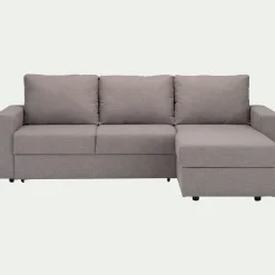 Canapé En Tissu|Canapé 4 Places*alinea Canapé d'angle réversible convertible en tissu - borie Gris