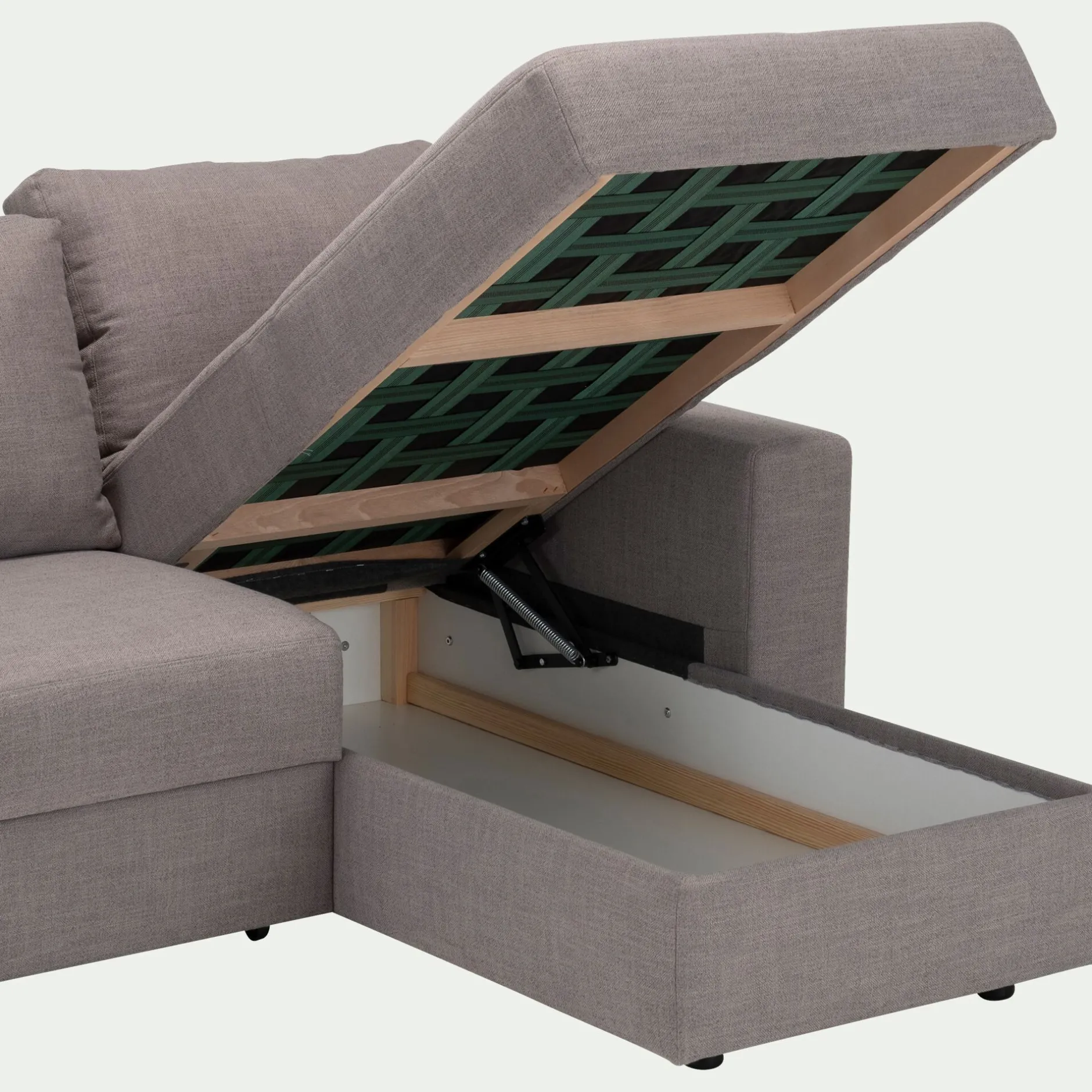 Canapé En Tissu|Canapé 4 Places*alinea Canapé d'angle réversible convertible en tissu - borie Gris