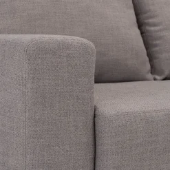 Canapé En Tissu|Canapé 4 Places*alinea Canapé d'angle réversible convertible en tissu - borie Gris