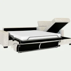 Canapé Convertible|Canapé D'Angle*alinea Canapé d'angle réversible convertible en tissu genesis avec accoudoirs 20cm - ventoux Blanc