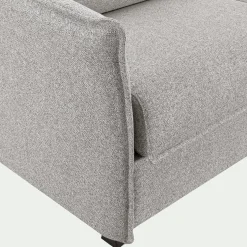 Canapé 3 Places|Canapé Convertible*alinea Canapé d'angle réversible convertible en tissu Stella avec matelas densité 25kg/m3 - borie Gris