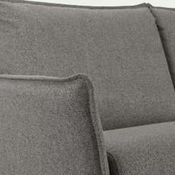 Canapé 3 Places|Canapé Convertible*alinea Canapé d'angle réversible convertible en tissu Stella avec matelas densité 25kg/m3 - anthracite Gris