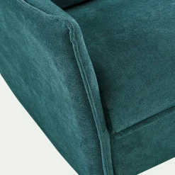 Canapé 3 Places|Canapé Convertible*alinea Canapé d'angle réversible convertible en tissu avec matelas densité 25kg/m3 - gris restanque Bleu