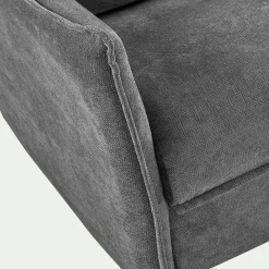 Canapé 3 Places|Canapé Convertible*alinea Canapé d'angle réversible convertible en tissu avec matelas densité 35kg/m3 - Gris