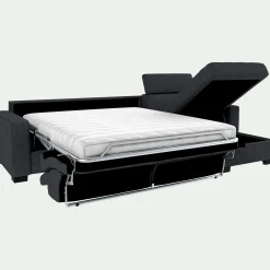 Canapé 4 Places|Canapé Convertible*alinea Canapé d'angle réversible convertible matelas Bultex en tissus pop avec accoudoirs 20cm - anthracite Gris
