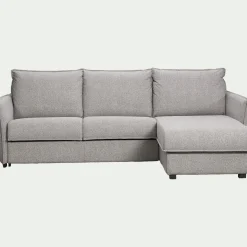 Canapé Convertible|Canapé D'Angle*alinea Canapé d'angle réversible convertible en tissu Sogno avec matelas densité 35kg/m3 - moyen Gris