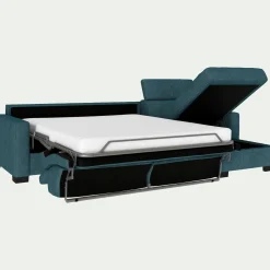 Canapé Convertible|Canapé D'Angle*alinea Canapé d'angle réversible convertible en tissu monclar avec accoudoirs 15cm - niolon Bleu