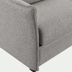 Canapé 3 Places|Canapé Convertible*alinea Canapé d'angle réversible convertible en tissu Stella avec matelas densité 25kg/m3 - moyen Gris