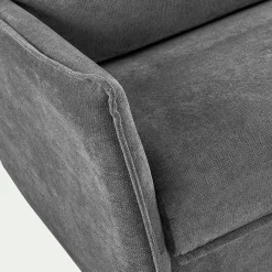 Canapé 3 Places|Canapé Convertible*alinea Canapé d'angle réversible convertible en tissu avec matelas densité 25kg/m3 - restanque Gris