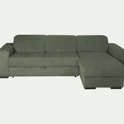 Canapé En Velours|Canapé 4 Places*alinea Canapé d'angle réversible conible en tissu castello - cèdre Vert