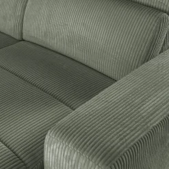 Canapé En Velours|Canapé 4 Places*alinea Canapé d'angle réversible conible en tissu castello - cèdre Vert