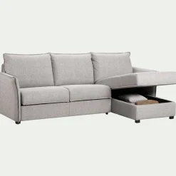 Canapé Convertible|Canapé D'Angle*alinea Canapé d'angle réversible convertible en tissu Sogno avec matelas densité 35kg/m3 - borie Gris