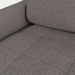 Canapé D'Angle|Canapé En Tissu*alinea Canapé d'angle réversible fixe en tissu pop avec accoudoirs 20cm - taupe Gris