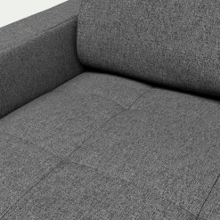Canapé D'Angle|Canapé En Tissu*alinea Canapé d'angle réversible fixe en tissu pop avec accoudoirs 20cm - moyen Gris