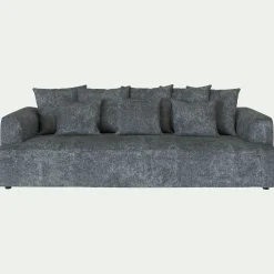 Canapé En Tissu|Canapé 5 Places*alinea Canapé fixe 5 places en tissu - ardoise Gris