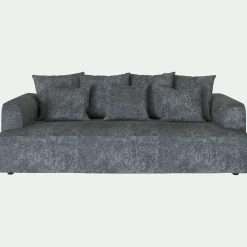 Canapé 4 Places*alinea Canapé fixe 4 places en tissu - Gris ardoise