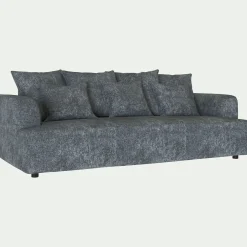 Canapé 4 Places*alinea Canapé fixe 4 places en tissu - Gris ardoise