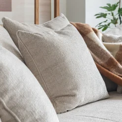 Canapé En Tissu|Canapé 4 Places*alinea Canapé fixe 4 places en tissu - ventoux Blanc