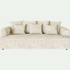 Canapé En Tissu|Canapé 4 Places*alinea Canapé fixe 4 places en tissu - ventoux Blanc