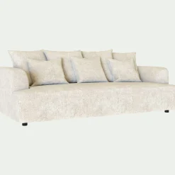 Canapé En Tissu|Canapé 4 Places*alinea Canapé fixe 4 places en tissu - ventoux Blanc