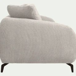 Canapé 3 Places*alinea Canapé fixe 3 places en tissu tramé - roucas Beige