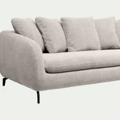 Canapé 3 Places*alinea Canapé fixe 3 places en tissu tramé - roucas Beige