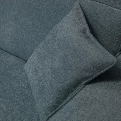 Canapé En Tissu|Canapé 4 Places*alinea Canapé grand angle droit fixe en tissu tramé - Bleu