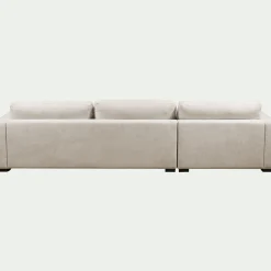 Canapé 4 Places|Canapé Fixe*alinea Canapé grand angle gauche fixe en tissu Bloq - roucas Beige
