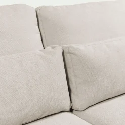 Canapé 4 Places|Canapé Fixe*alinea Canapé grand angle gauche fixe en tissu Bloq - roucas Beige